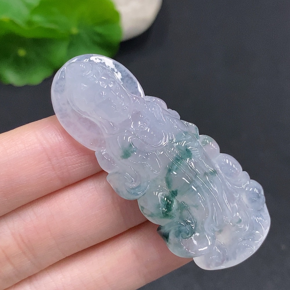 F34060507 Jadeite Guanyin Pendant Total Weight Approx. 22.5g