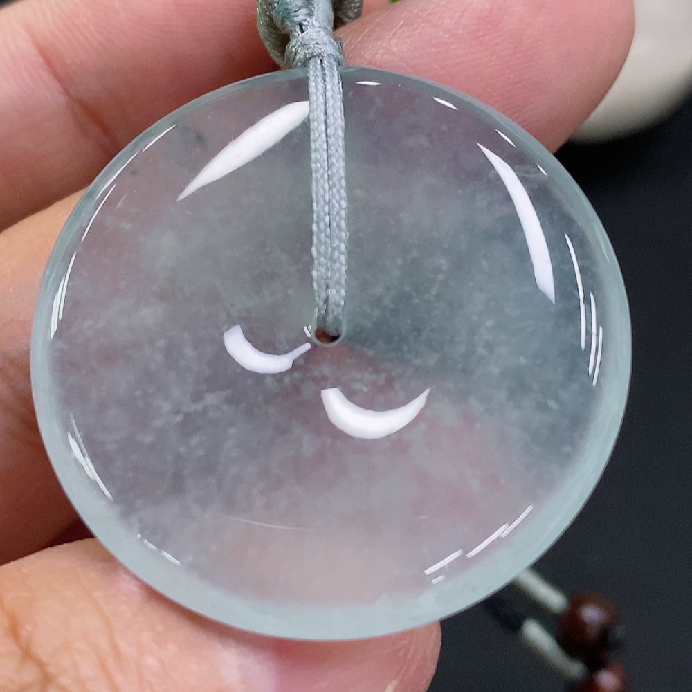 F33882433 Jadeite Safety Buckle, total weight including rope approx. 14.5g