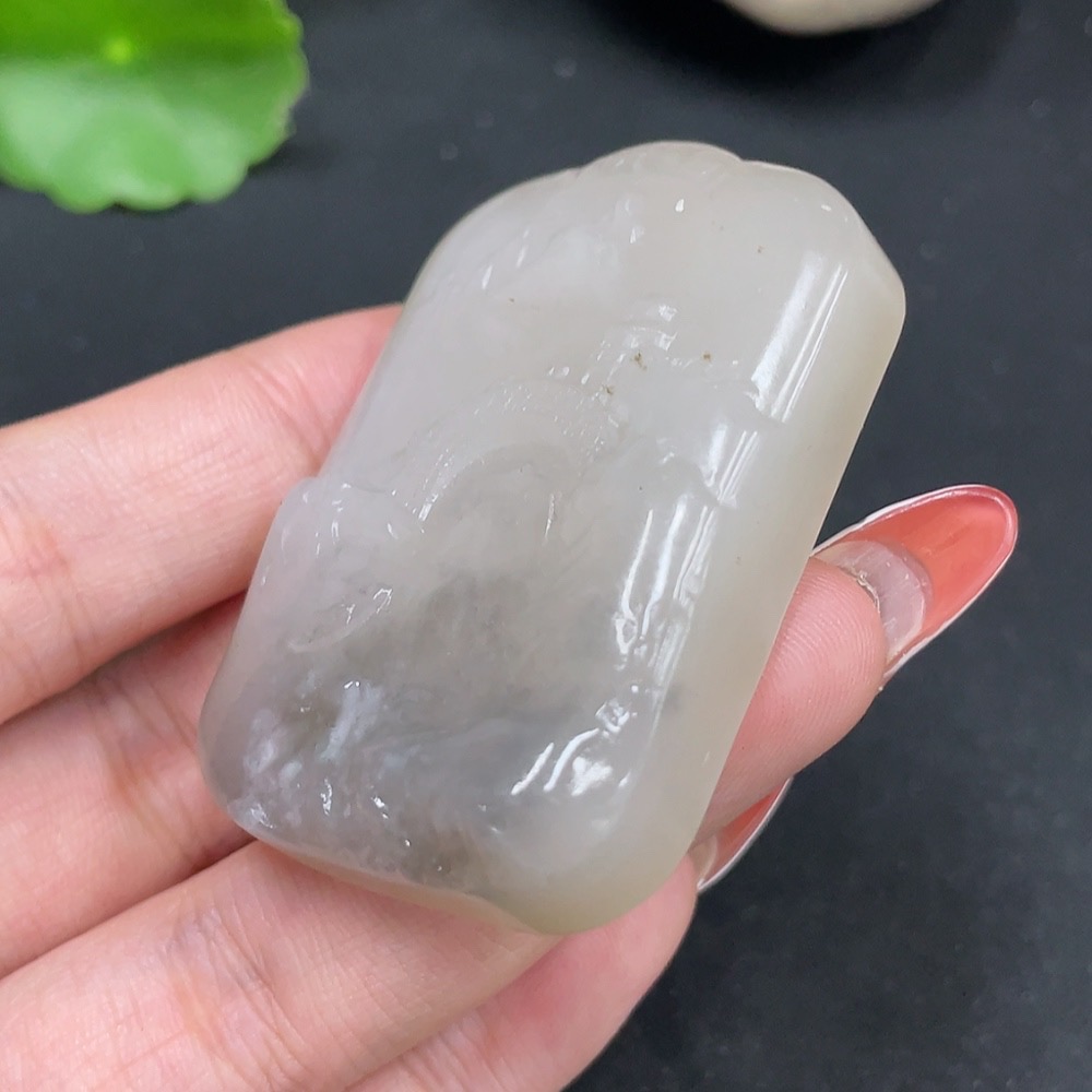 H34063197 Hetian Jade Pendant: Landscape Plaque, Total Weight Approx. 48g