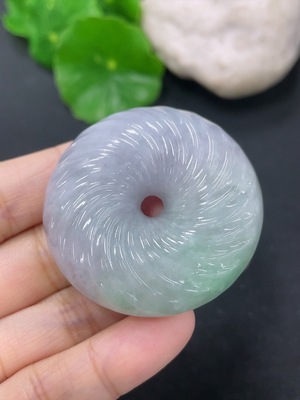 F46568648 翡翠挂件平安扣 货品总约重47.5g
