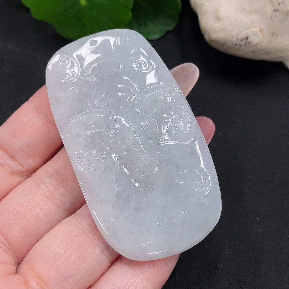 F34032373 Jadeite Zodiac Sheep Pendant Total Weight Approx. 35.4g