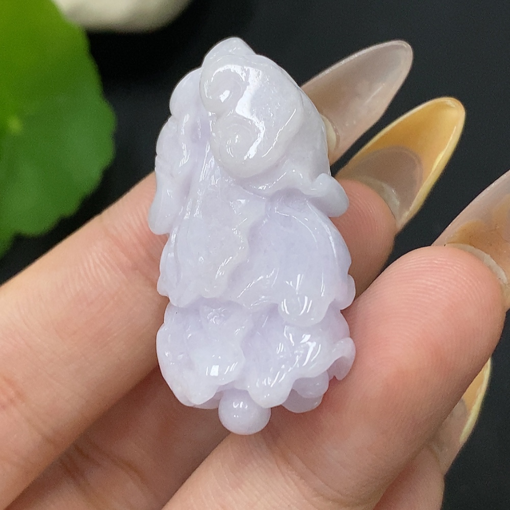 F30455554 Jadeite Pendant Cabbage Total Weight Approx.13.31g