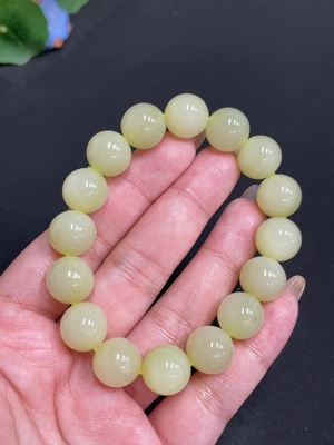 H31676828 Hetian Jade Bracelet, Approx. 12.6mm, Total Weight Approx. 53.6g