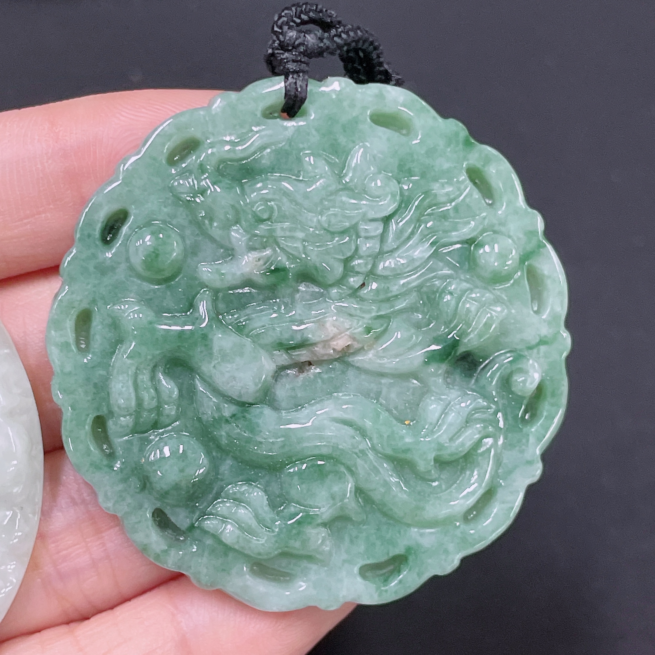 F33893014 Jadeite Pendant Landscape Plaque Antique-style Plaque