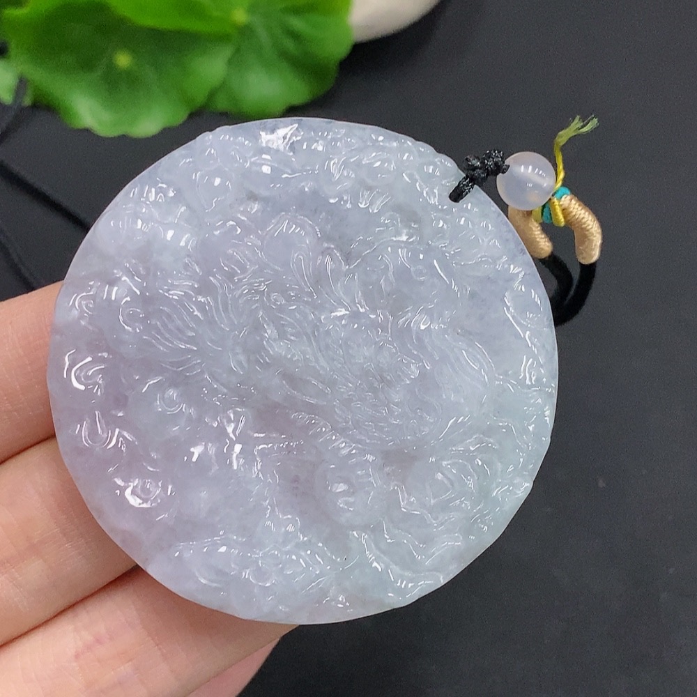 F32808377 Jadeite Peacock Pendant