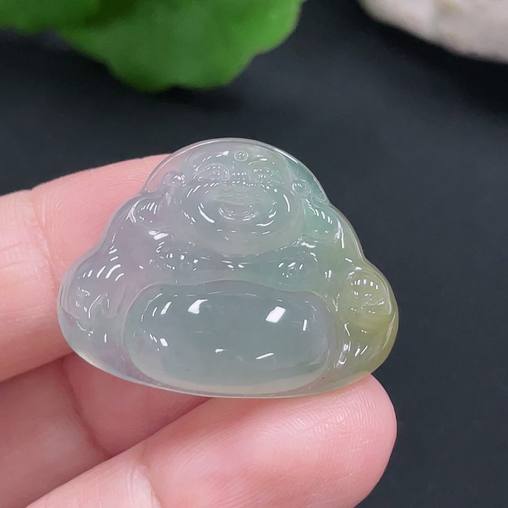 F29344729 JadeiteBuddha Pendant Total Weight Approx. 6.1g