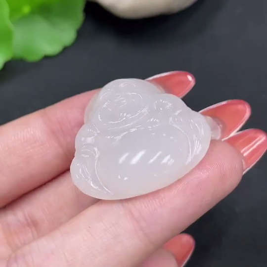 H34027046 Hetian Jade Pendant - Buddha Figure, Total Weight Approx. 8.7g