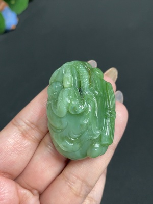 H31676577 Hetian Jade Pendant Formless Buddha Total Weight Approx. 44g