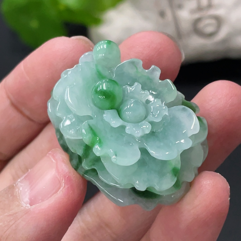 F34019098 Jadeite Harmony and Beauty Hand Tablet