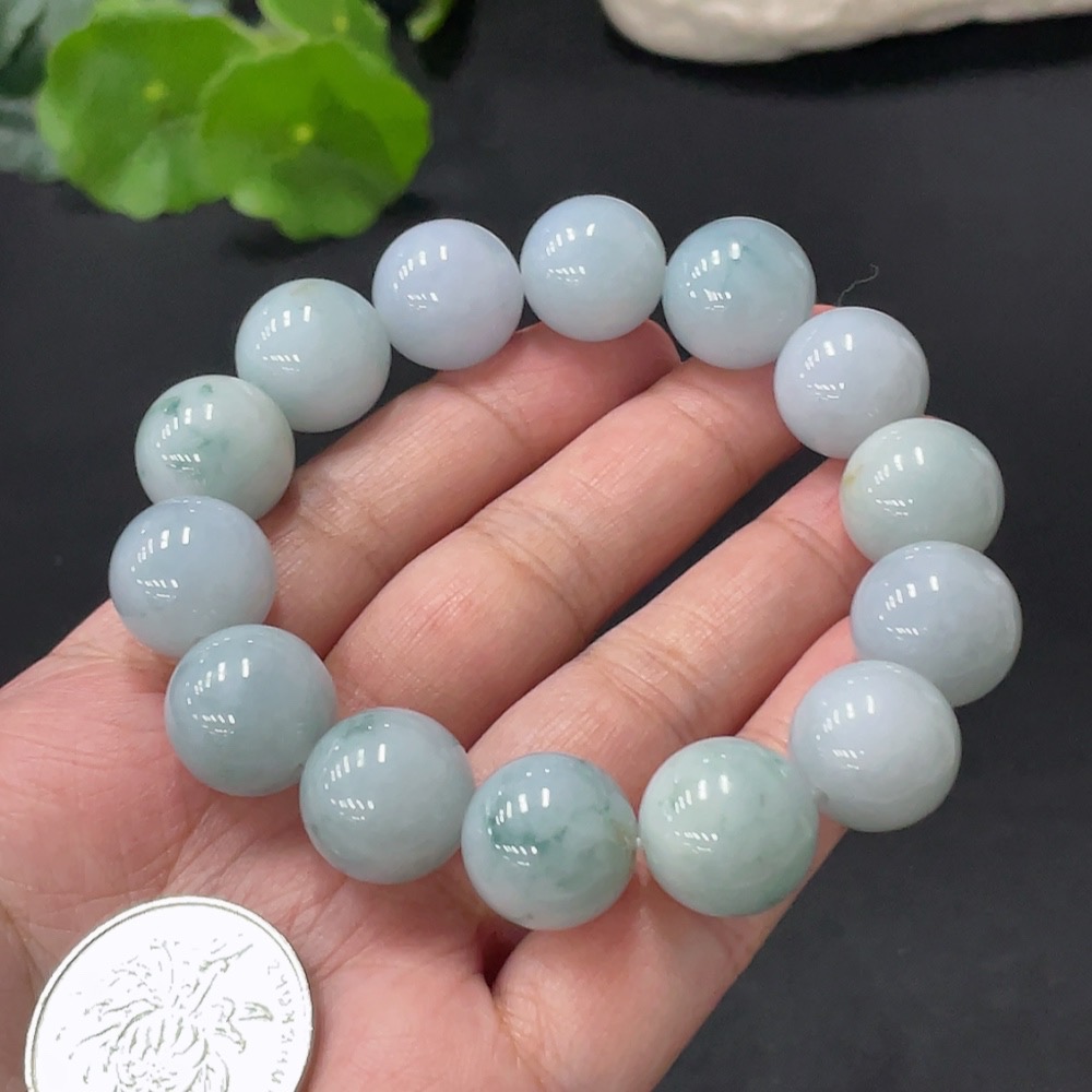 F22545744 Jadeite Bracelet Approx.14.8mm Total Weight 77.782g