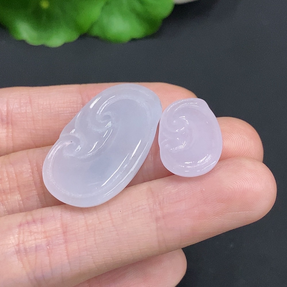 F35125158 Jadeite Ruyi Pendants Sell as a Lot, Total Weight Approx. 10.84g
