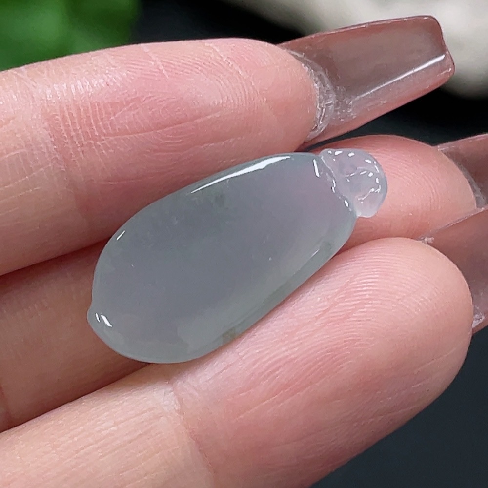 F27096441 Jadeite Fu Gua Pendant Total Weight Approx. 3.19g