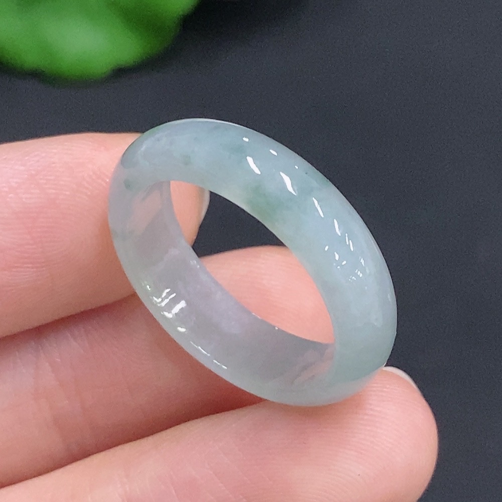 F32807277 Jadeite Ring, Total Weight Approx. 3.1g, Size 20