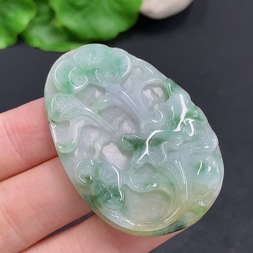 F30490411 JadeiteRuyi Pendant, Total Weight Approx. 15.7g