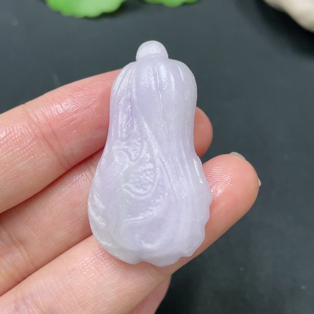 F23624487 Jadeite cabbage pendant semi-finished product gross weight 10.660g