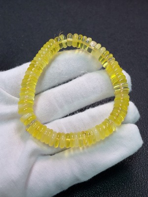 C34007040 Amber Beeswax Bracelet Total Weight Approx.8.75g Size 7.9mm