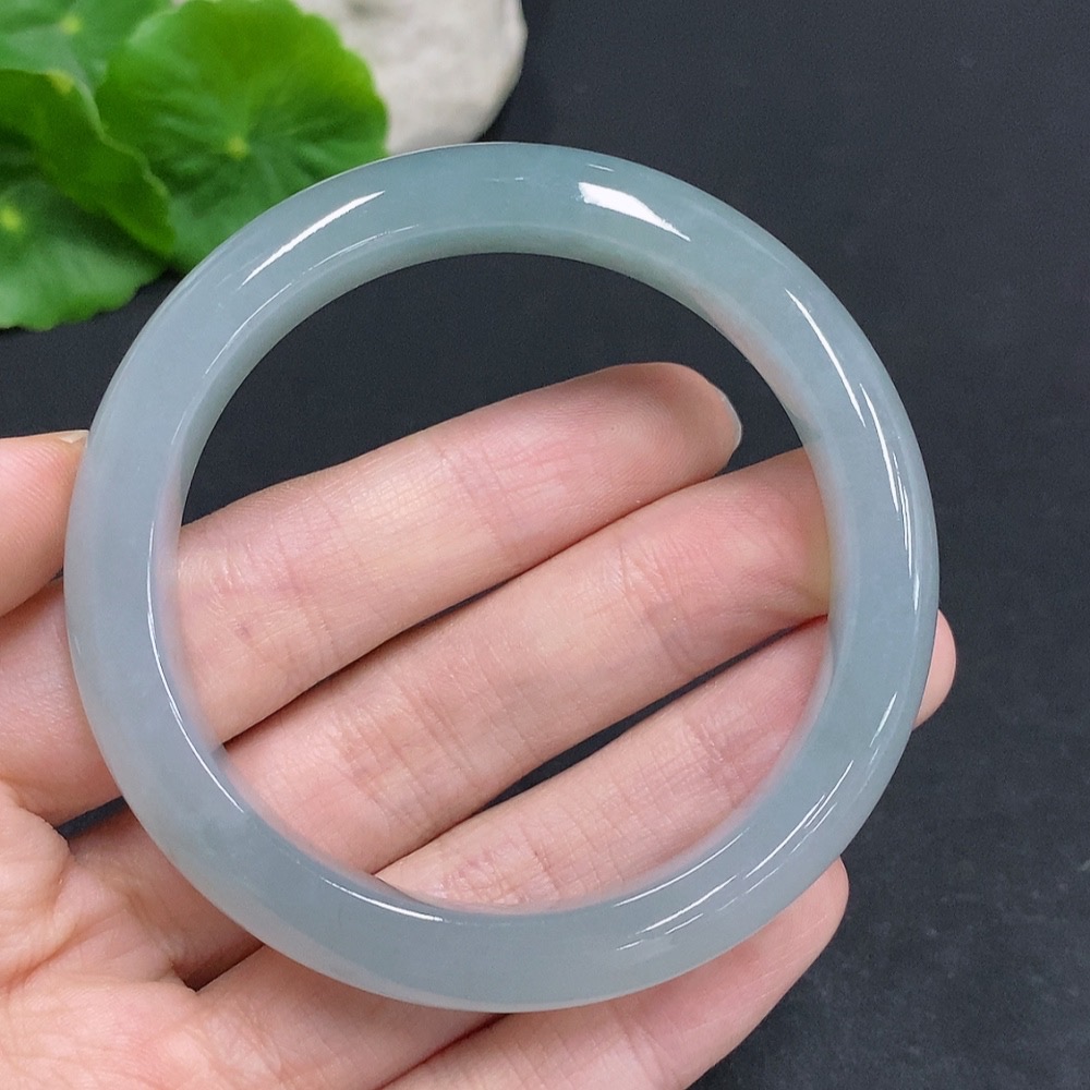 F33907740 Jadeite Round Bangle Size 54.3 Total Weight Approx. 47.4g