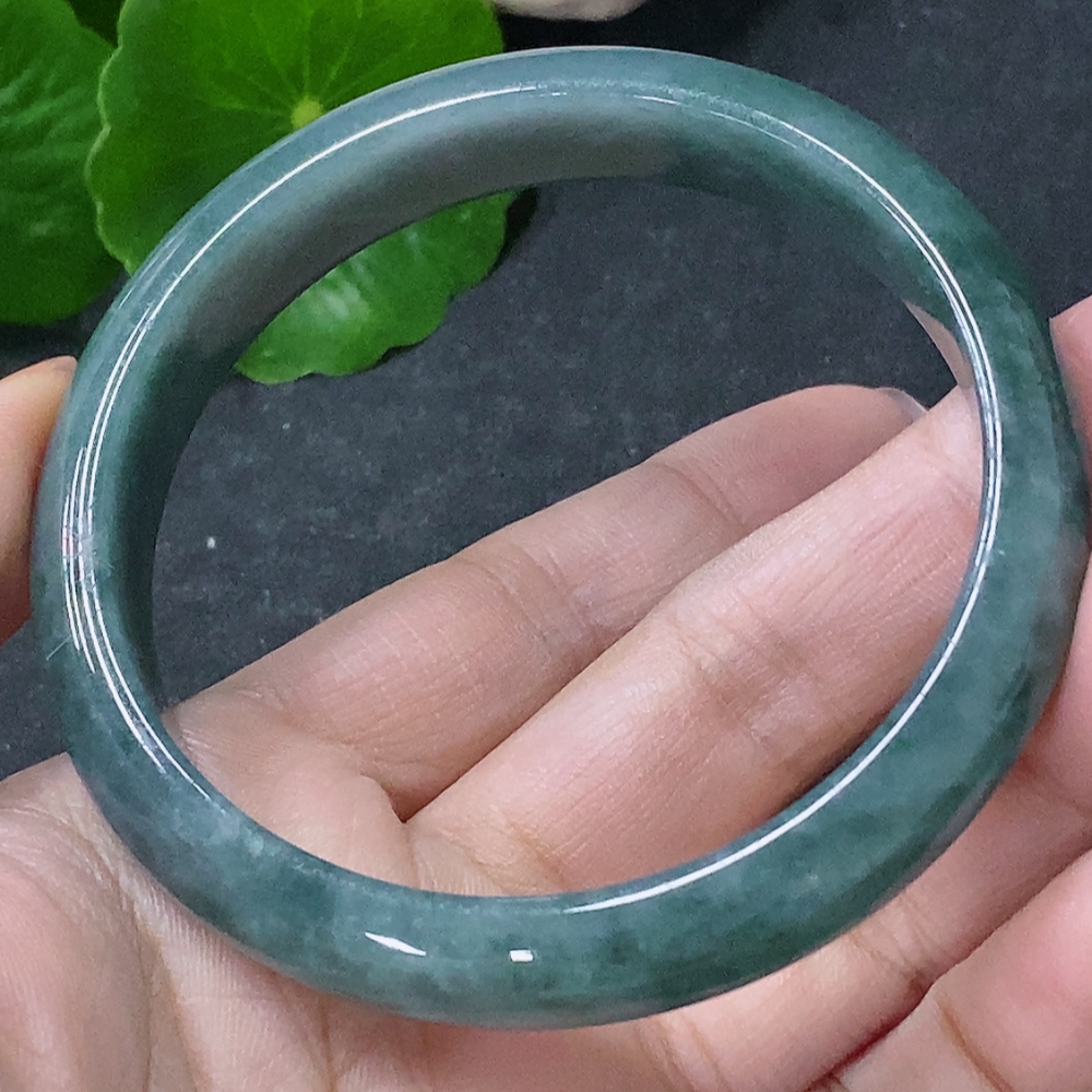 F34043707 Jadeite Round Bangle Size 56.8mm Total Weight Approx. 41.35g