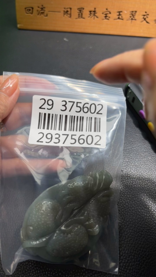 H29375602 Hetian Jade Handheld Piece, Dragon Turtle, Total Weight Approx. 184.9g