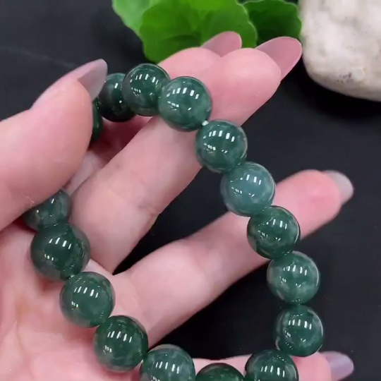 F34981937 Jadeite Bracelet Bead Approx.11.6mm Total Weight Approx.49.1g