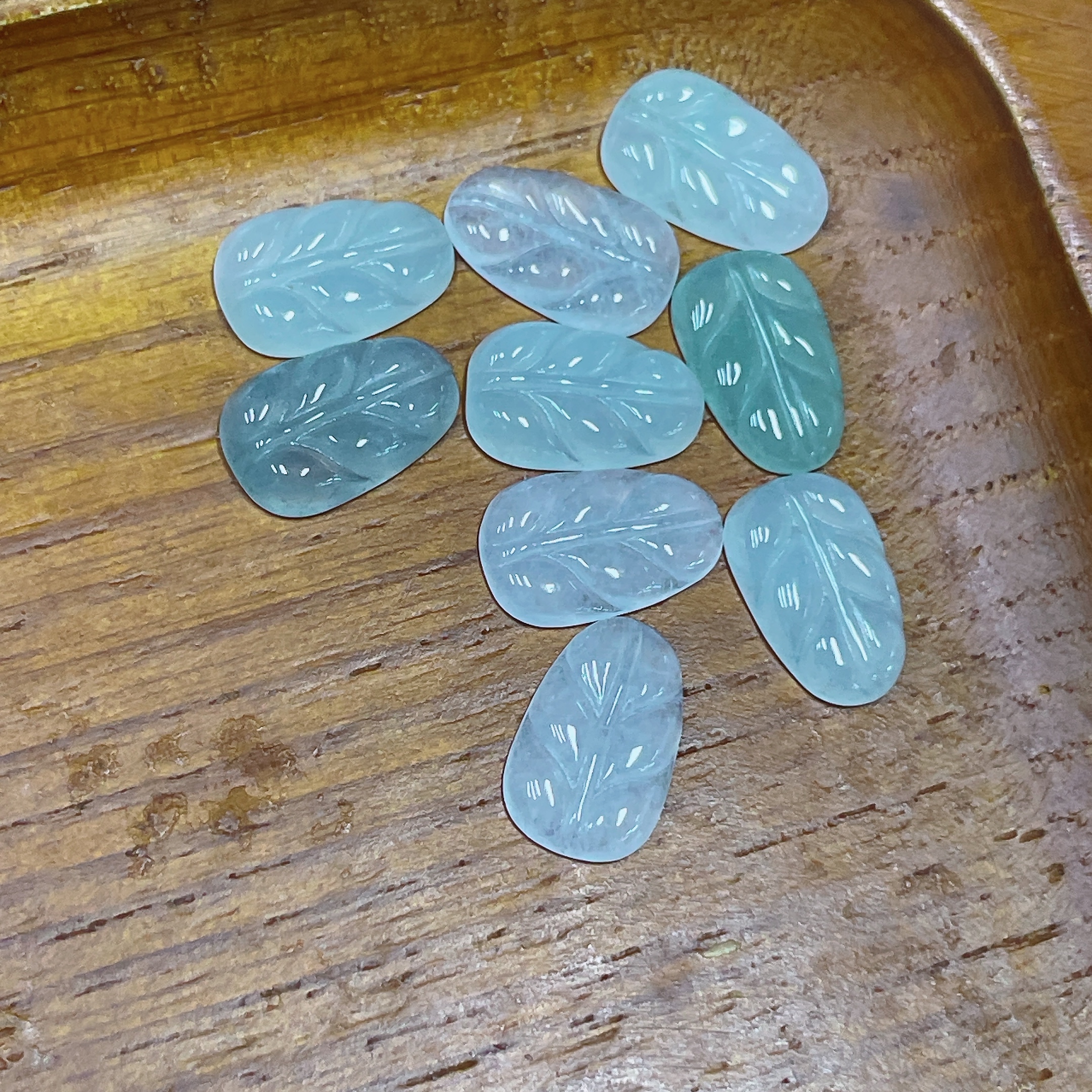 F35138440 Jadeite Pendant Leaves Sell as a Lot