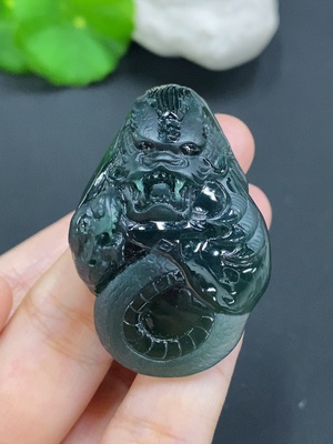 F28192182 JadeiteDragon Pendant Total Weight About 27g