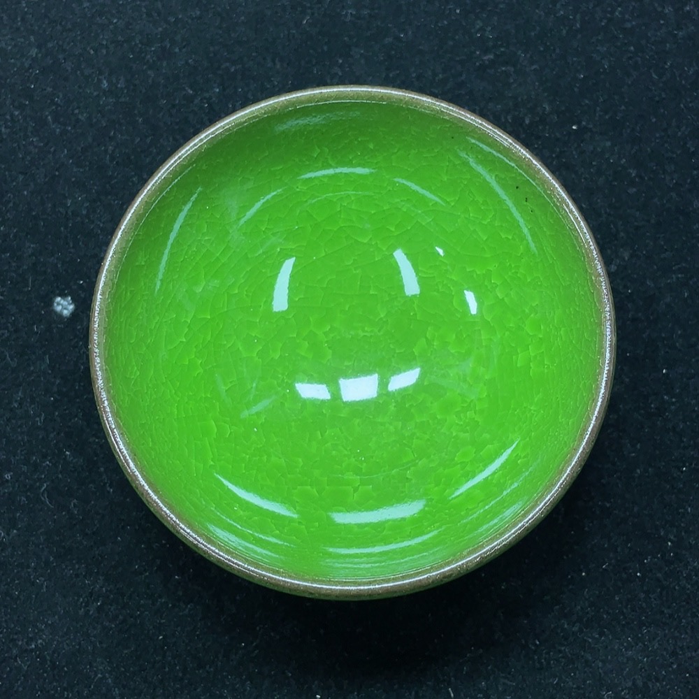 W30478540 Ceramic, Perfect Condition, Modern Black Glazed Tea Bowl, Size as per the Actual Item