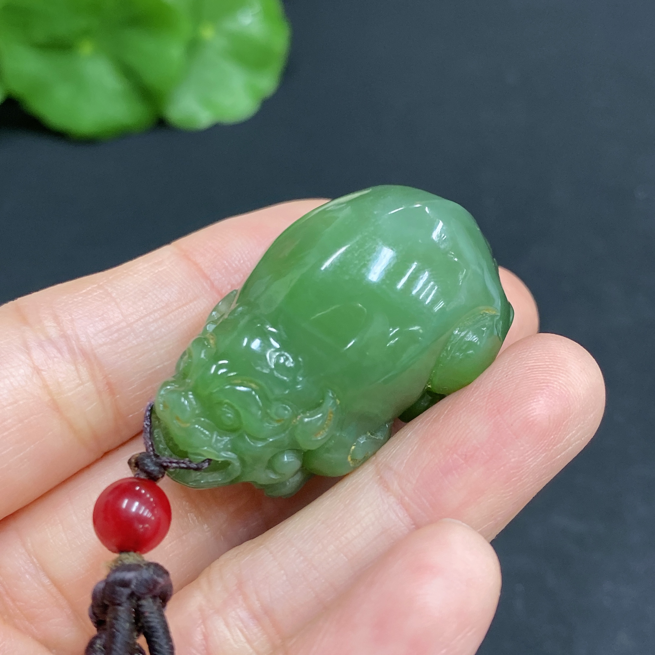 H31693511 Hetian Jade Pendant, Pixiu