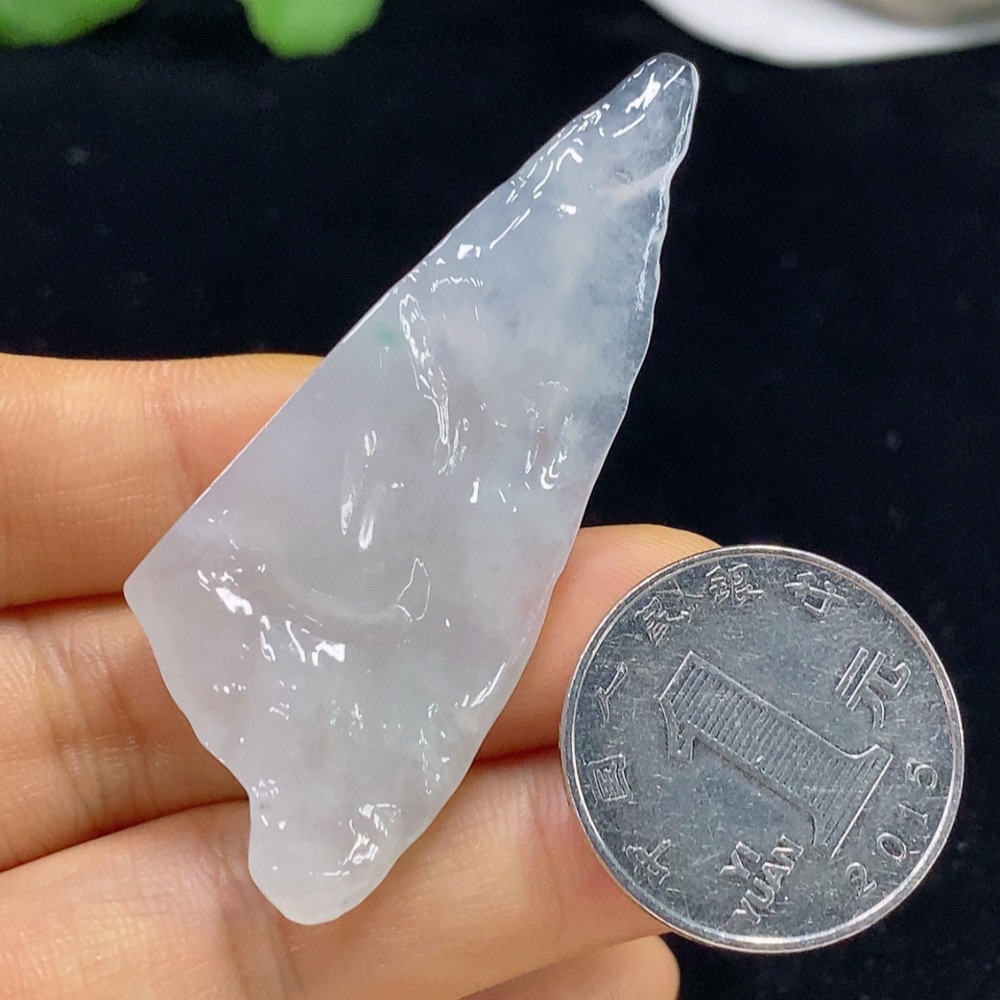 F35134956 Jadeite free-form pendant Total weight approximately 13.99g