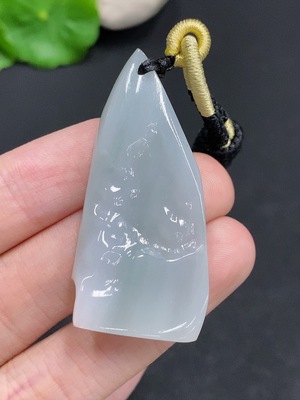 F29438226 Jadeite Freeform Pendant Total Weight Approx. 15.4g (Including Cord Weight)