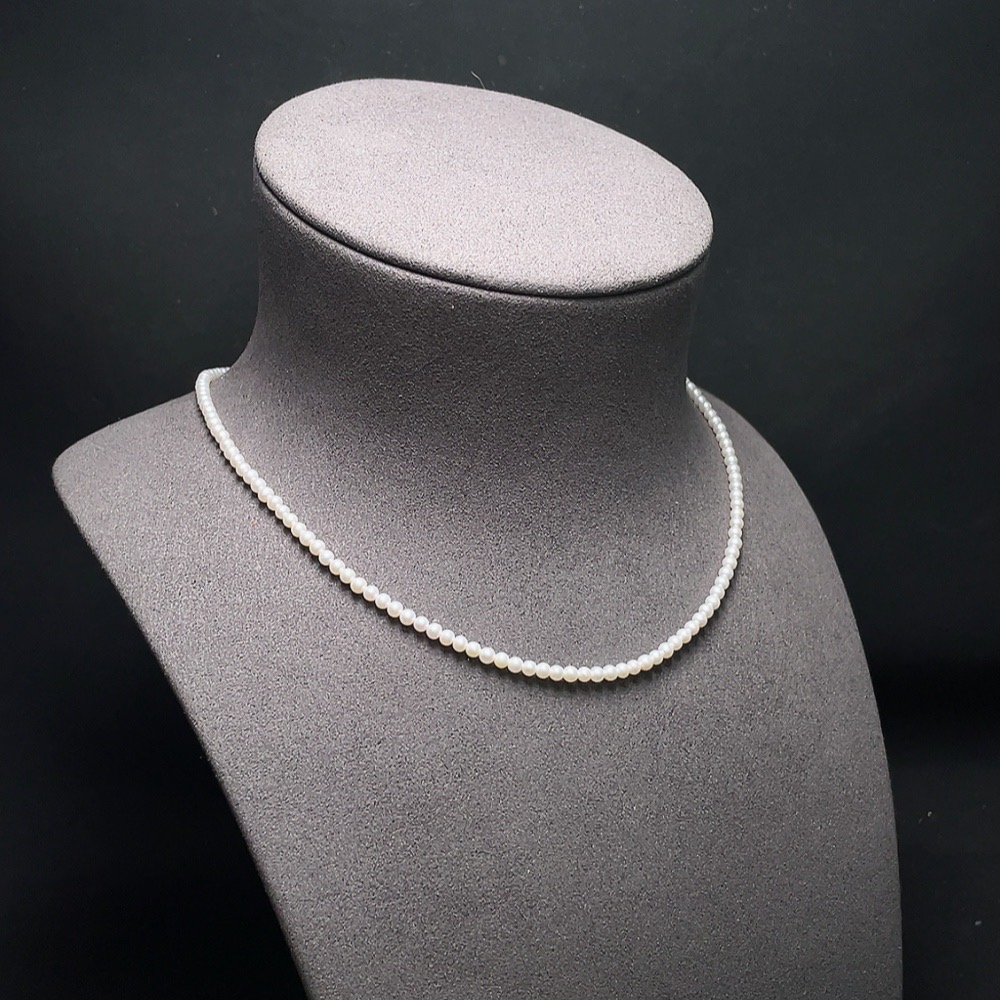 C33937075 Pearl Necklace Non-Gold Total Weight Approx.5.9g Size 3mm