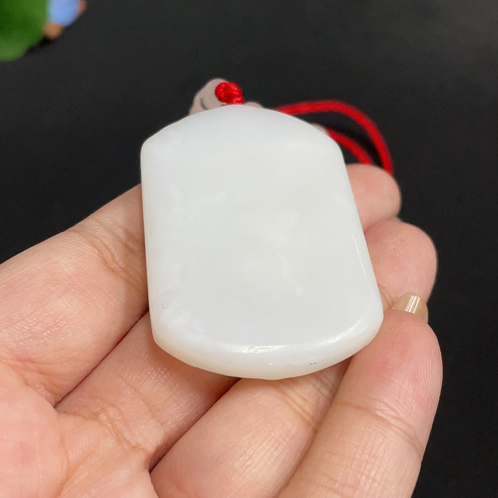H31677824 Hetian Jade Pendant Guanyin with Non-Hetian Jade Beads Total Weight Approx. [with Rope] 31.6g