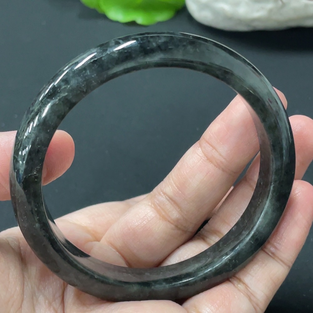 F29354084 Jadeite Round Bangle Total Weight Approx. 41.7g Size 55.7