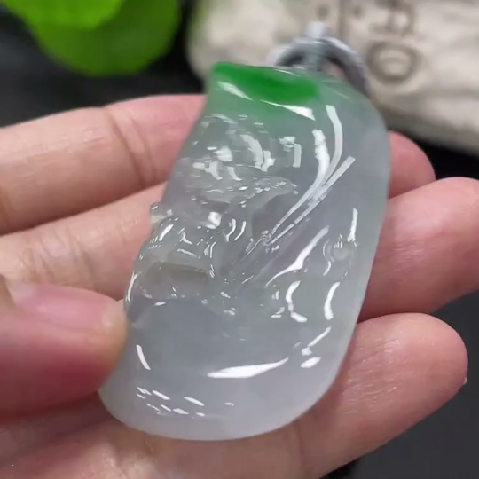 F33838095 JadeiteDeer Pendant with a total product weight of approximately 23.78g