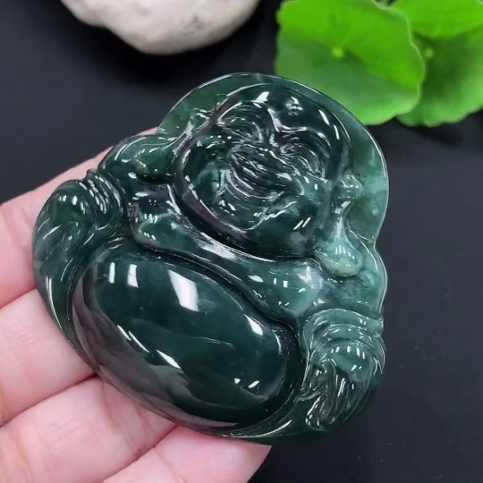 F24737977 Jadeite Pendant Buddha, Approx. Total Weight 43.42g