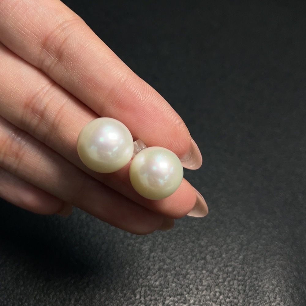 C33853130 Pearl Earrings Non-Gold Total Weight Approx.6.67g Size Approx.12.9mm