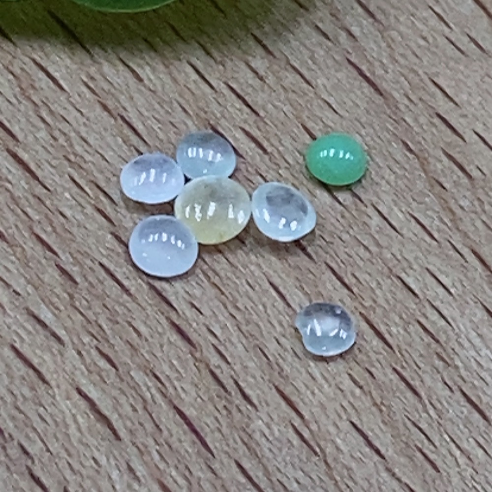 F32787789 Jadeite Cabochon Mounting Pieces Sell as a Lot Color Origin Undetermined