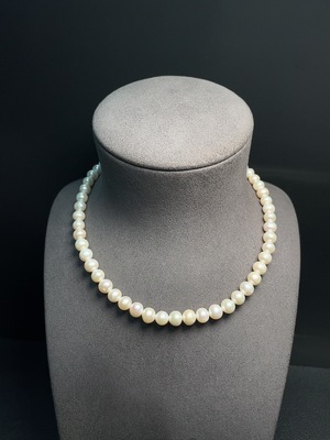 C34008856 Pearl Strand Non-Gold Total Weight Approx. 37.14g Size 6.9-8.8mm