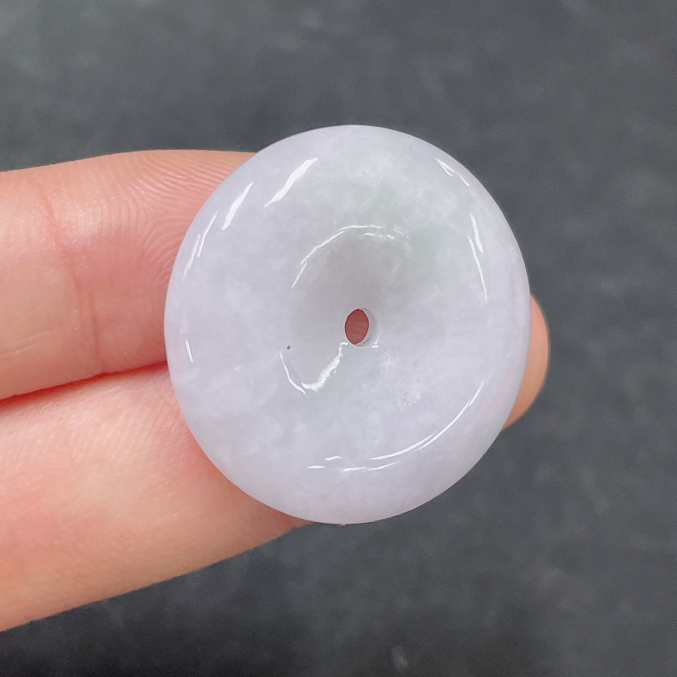 F32698514 Jadeite Pendant Peace Knot Total Weight About 7.4g