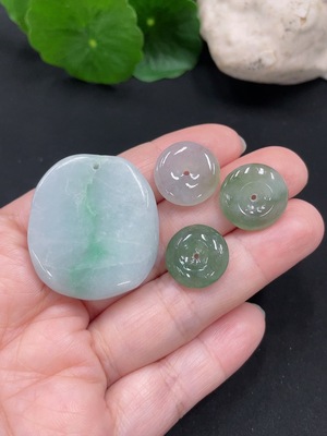 F31642790 Jadeite Pendants Sell as a Lot