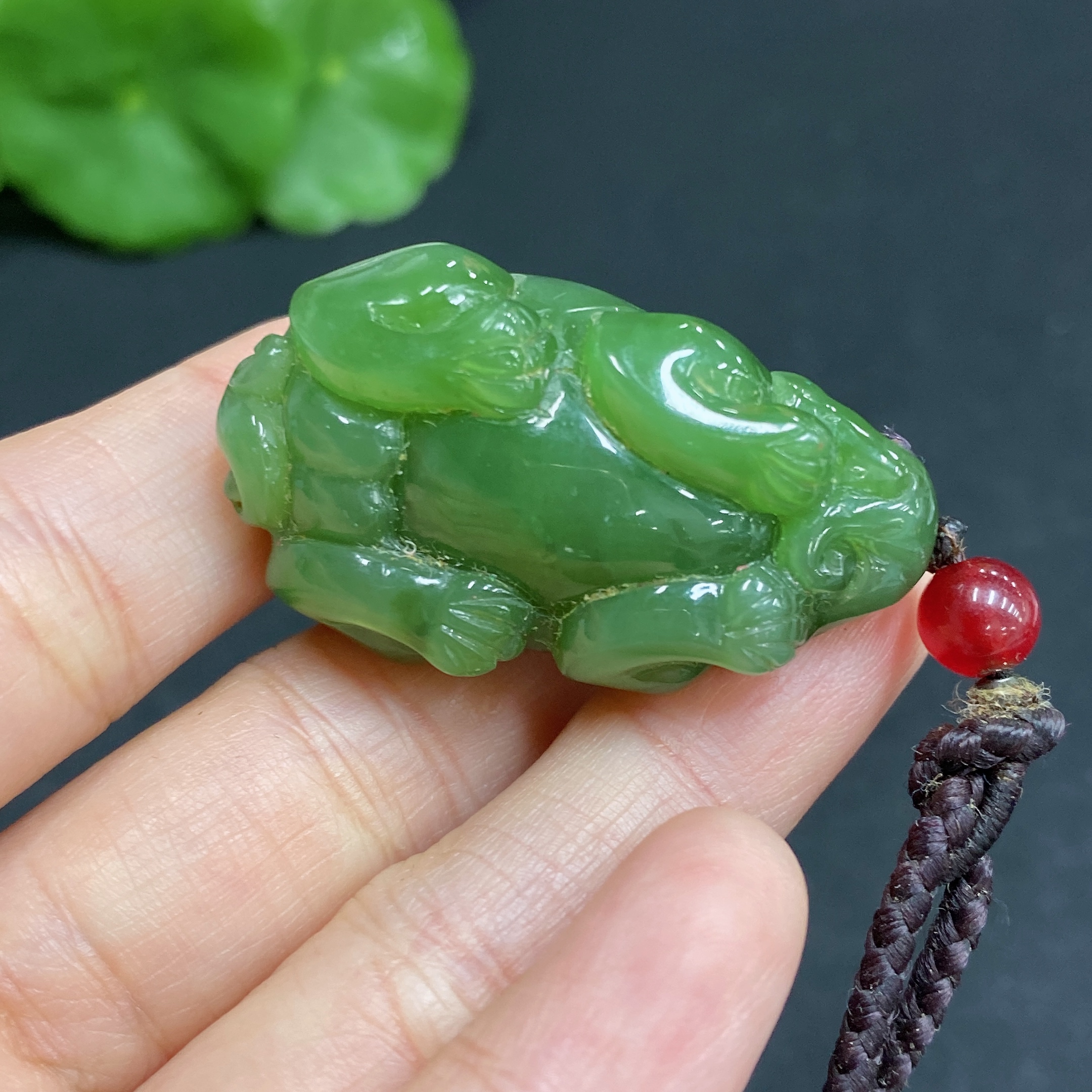 H31693511 Hetian Jade Pendant, Pixiu
