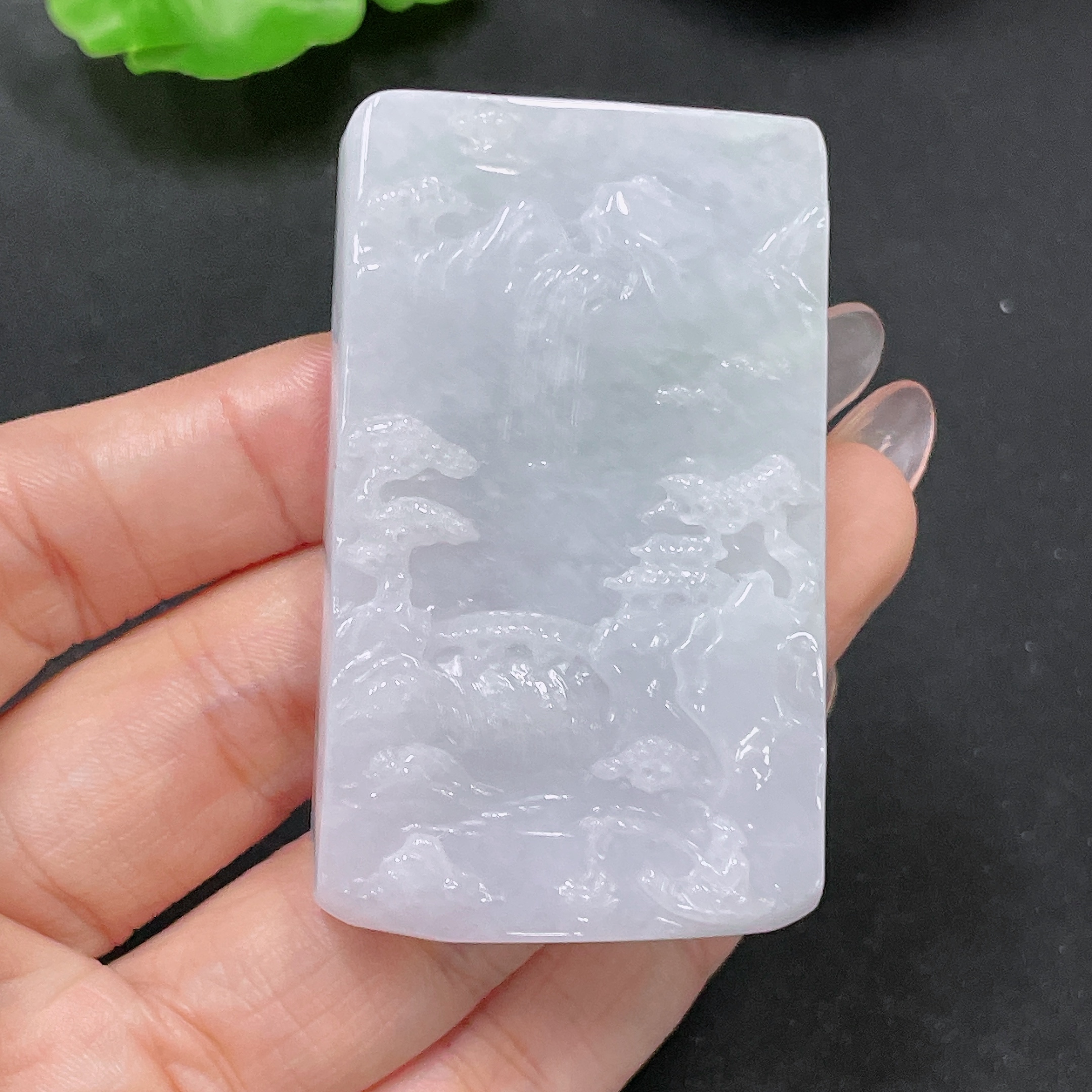F34046109 Jadeite Pendant Landscape Total Weight Approx.69.8g