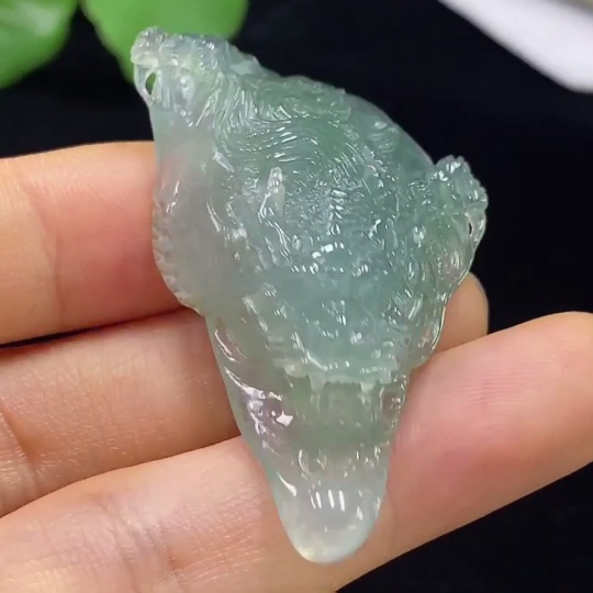 F35094709 Jadeite Dragon Pendant Total Weight Approx. 15.58g