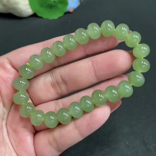 H34005695 Hetian Jade Bracelet, Approx. 9.3mm, Total Weight Approx. 31.3g