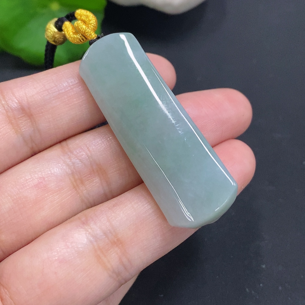 F30570311 Jadeite Ascending Bamboo Pendant