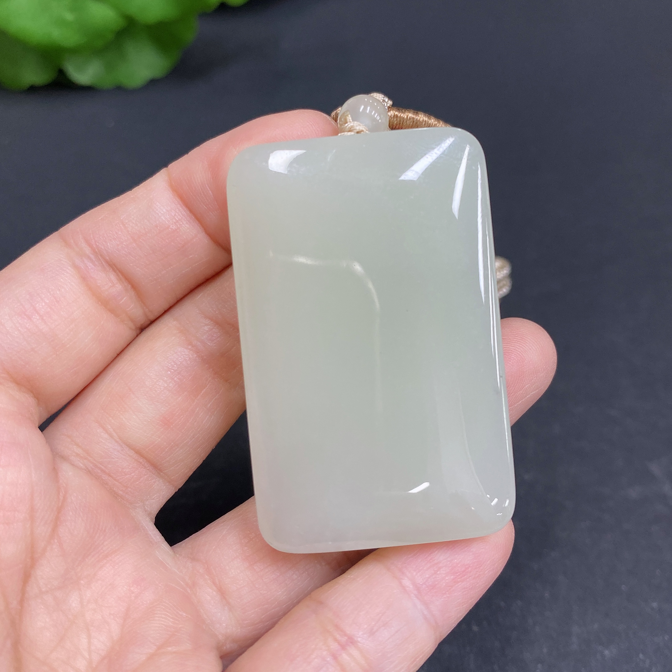 H33903097 Hetian Jade Pendant Plain Pendant