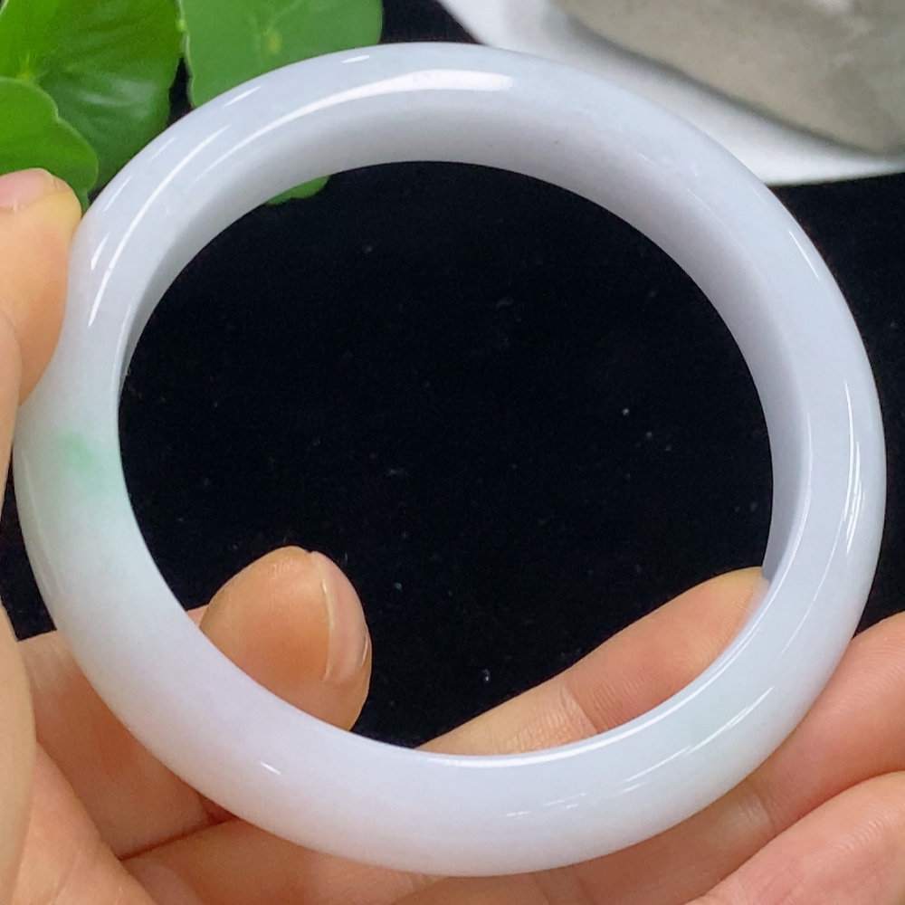 F35136882 Jadeite Round Bangle, Total Weight Approx. 60.61g, Size 58.2