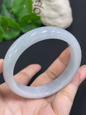 F34051144 Jadeite Round Bangle Size 57.3 Total Weight Approx. 51.9g