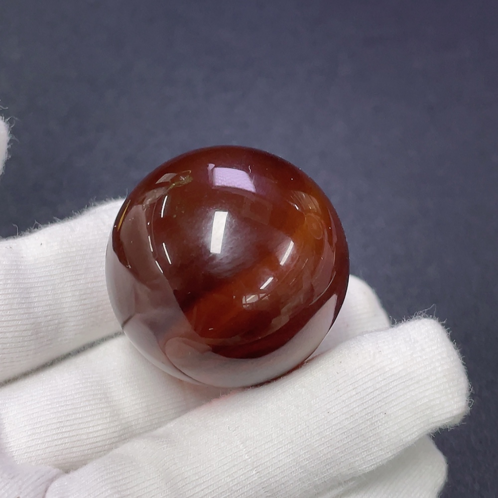 C30509001 Amber Beeswax Beads Total Weight Approx. 23.37g Size Approx. 35mm
