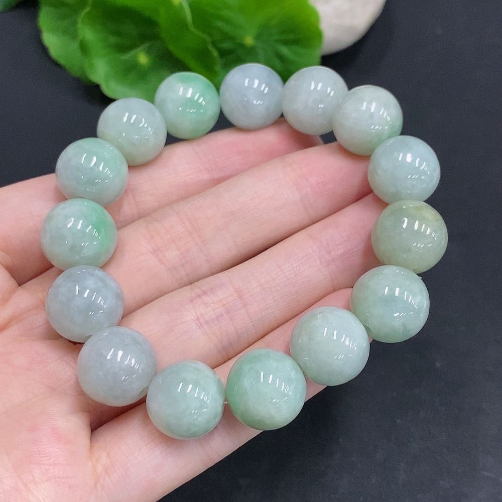 F33907484 Jadeite Bracelet Total Weight Approx. 61.5g Size About 13.3mm